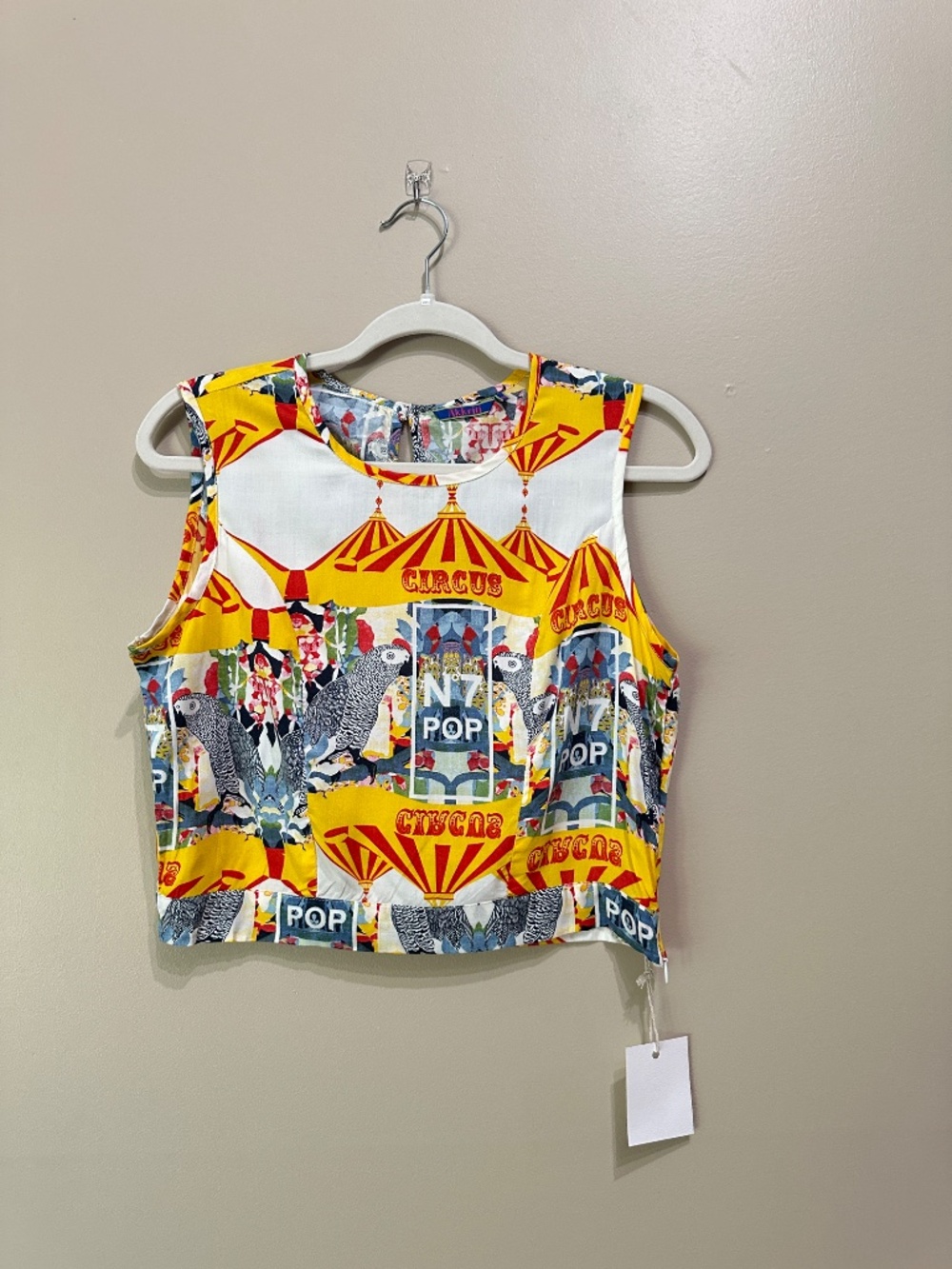 Akkriti by Pantaloons Colorful Circus Sleeveless Top Size M - Picture 3 of 10